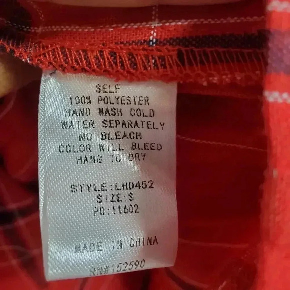 Love + Harmony Red Plaid Dress NWT size S - Picture 4 of 4
